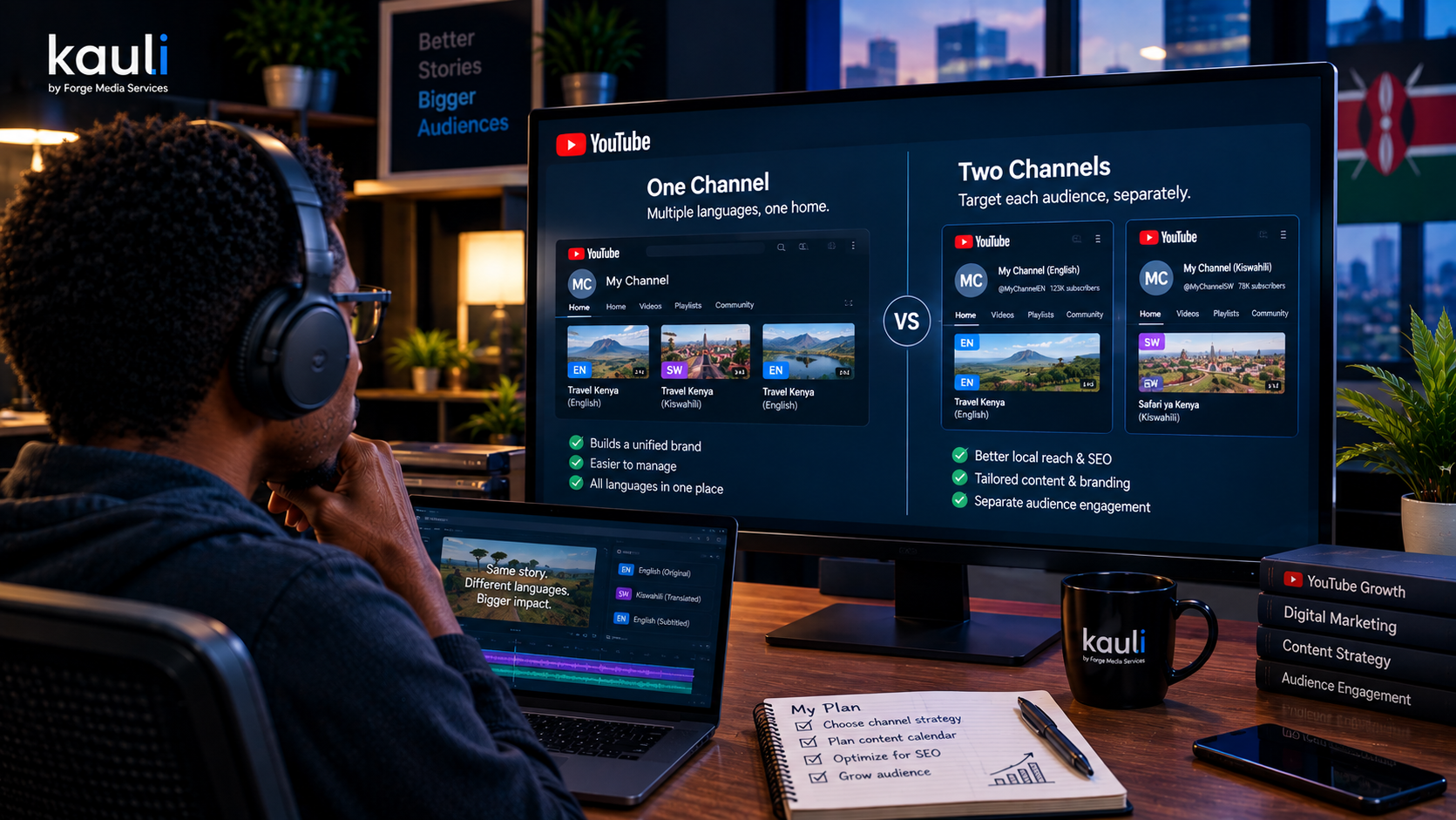 One Channel or Two? How to Structure a Multilingual Swahili/English YouTube Channel